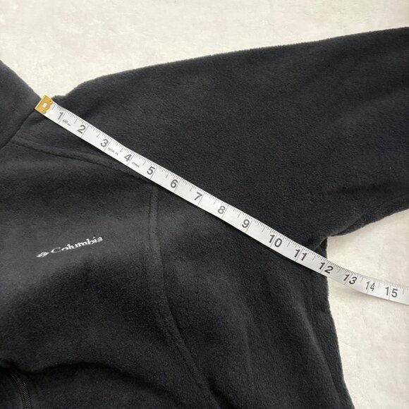 Columbia Womens Black Full-Zip Fleece JacketXL Lightweight Warm Sweater - Picture 10 of 12